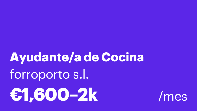 Ayudante/a de Cocina
