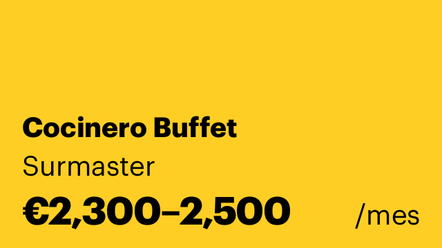 Cocinero Buffet