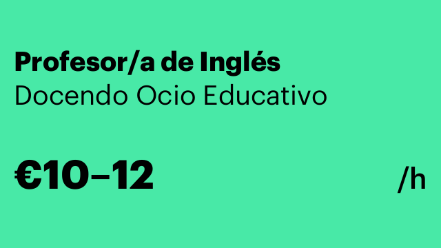 Profesor/a de Inglés
