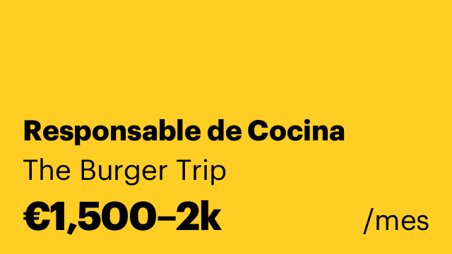 Responsable de Cocina