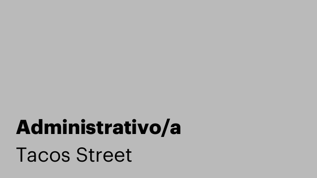 Administrativo/a