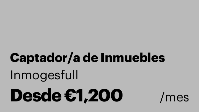 Captador/a de Inmuebles