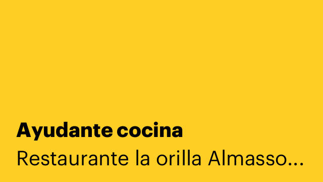 Ayudante cocina