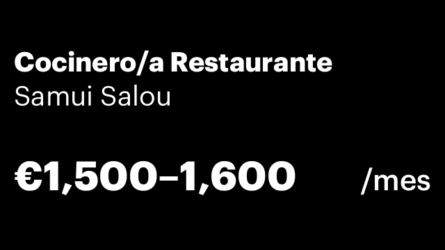Cocinero/a Restaurante