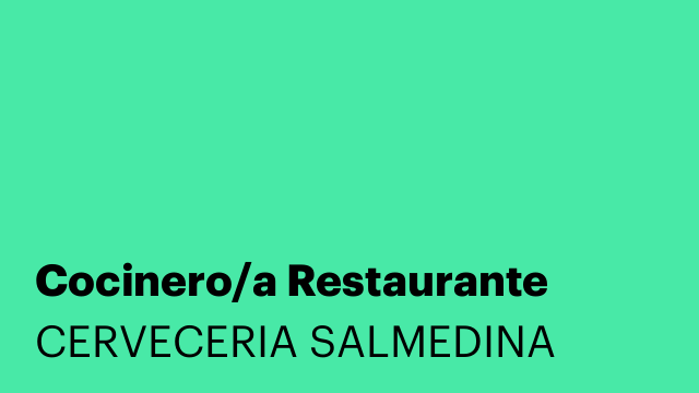 Cocinero/a Restaurante