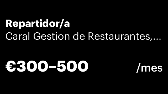 Repartidor/a