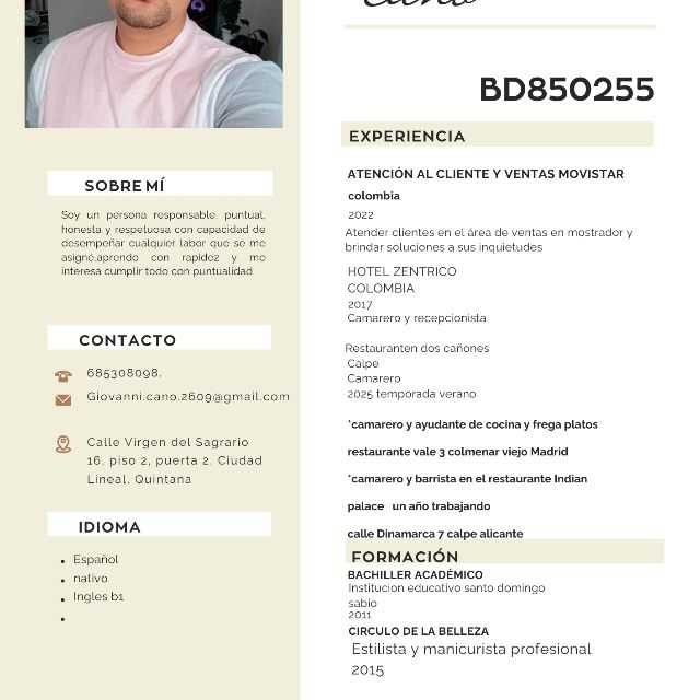 Candidate avatar