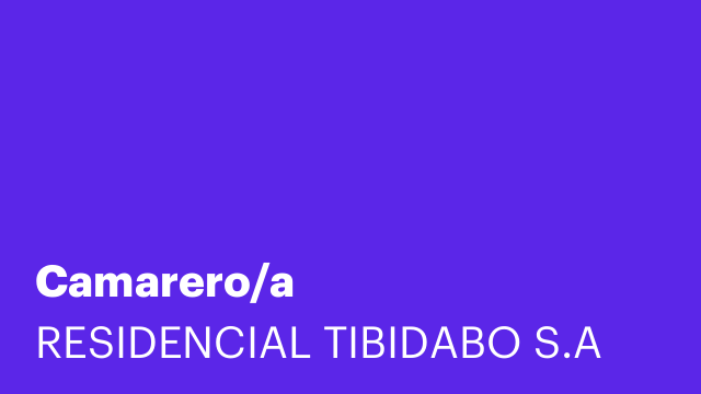 Camarero/a