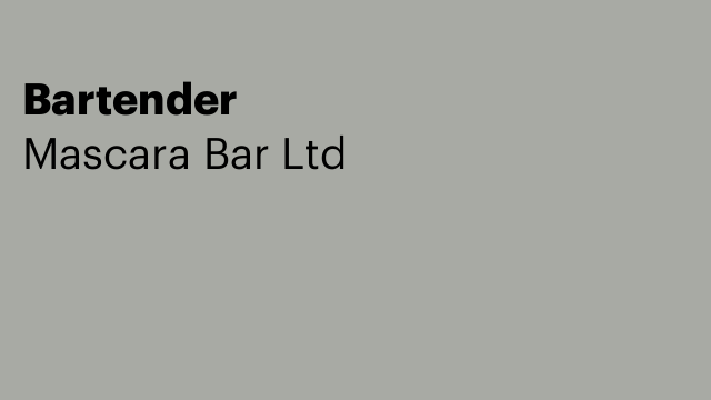 Bartender