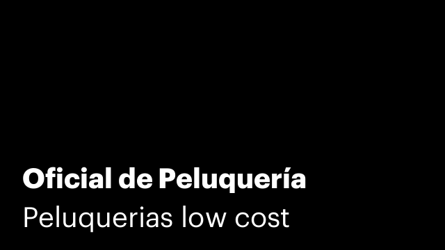 Oficial de Peluquería