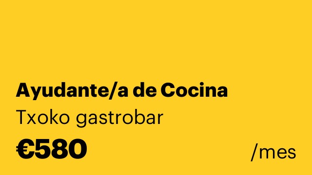 Ayudante/a de Cocina