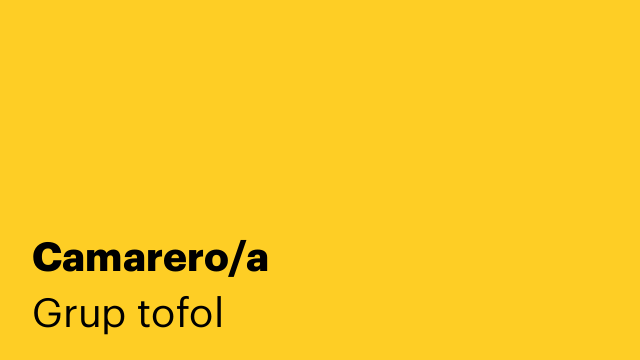 Camarero/a