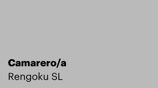 Camarero/a