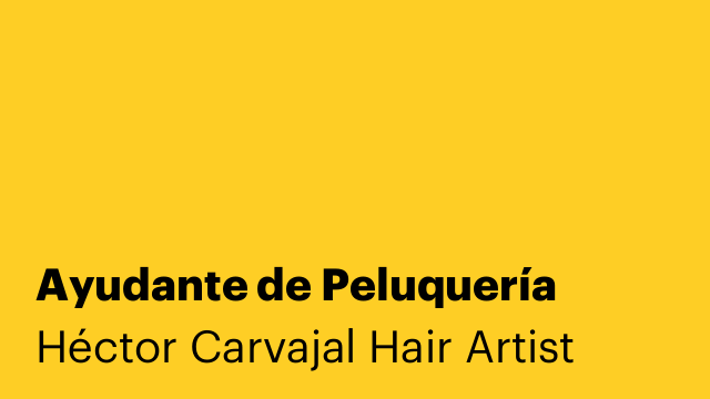 Ayudante de Peluquería