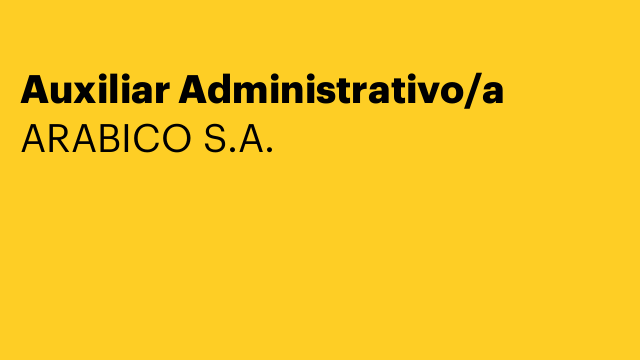 Auxiliar Administrativo/a