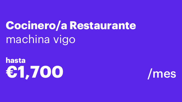 Cocinero/a Restaurante