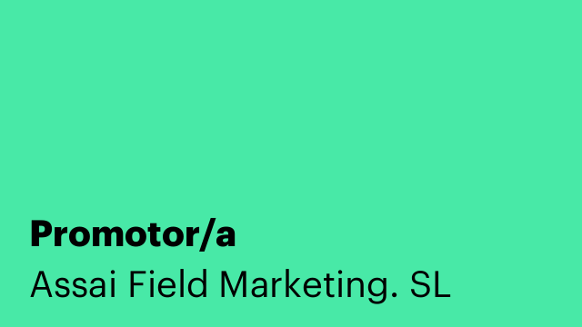 Promotor/a