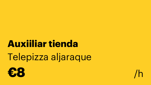 Auxiiliar tienda