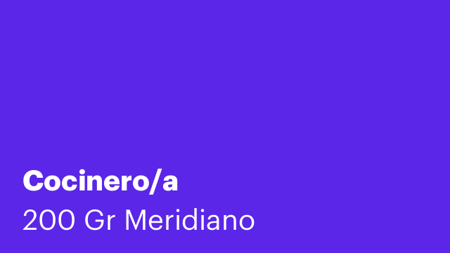 Cocinero/a