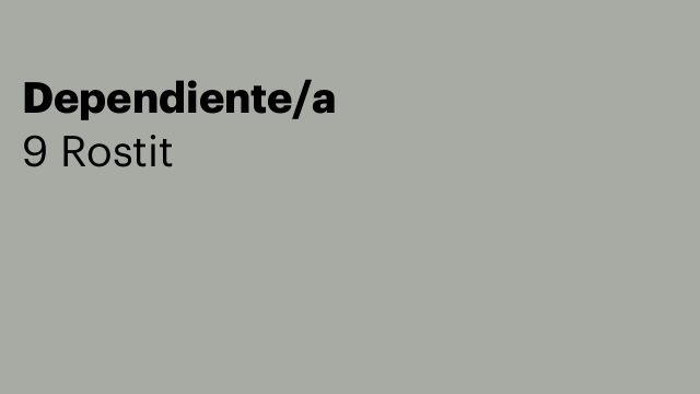 Dependiente/a