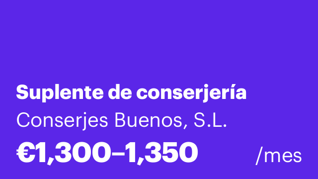 Suplente de conserjería