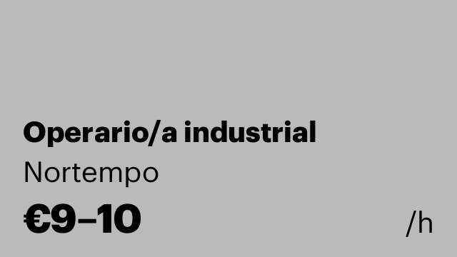 Operario/a industrial