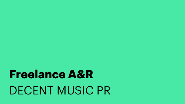 Freelance A&R