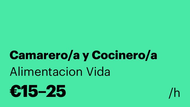 Camarero/a y Cocinero/a