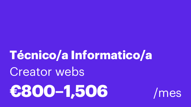 Técnico/a Informatico/a