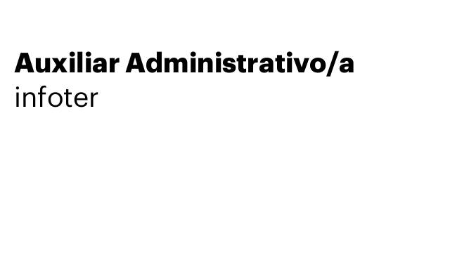 Auxiliar Administrativo/a