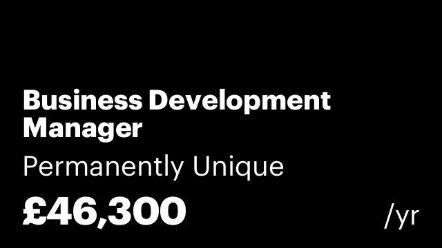 Business Development Manager