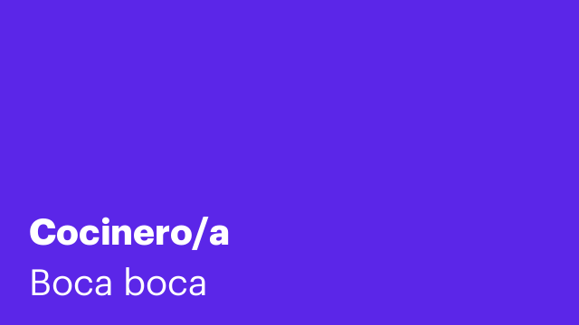 Cocinero/a