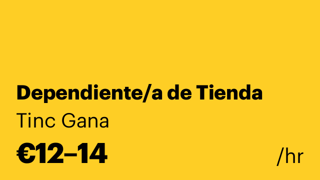 Dependiente/a de Tienda