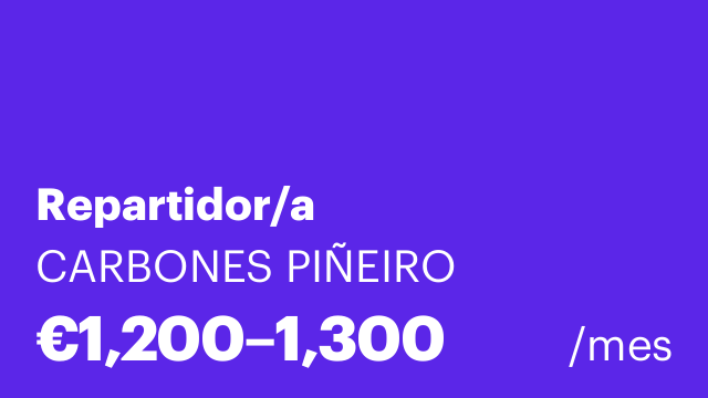 Repartidor/a