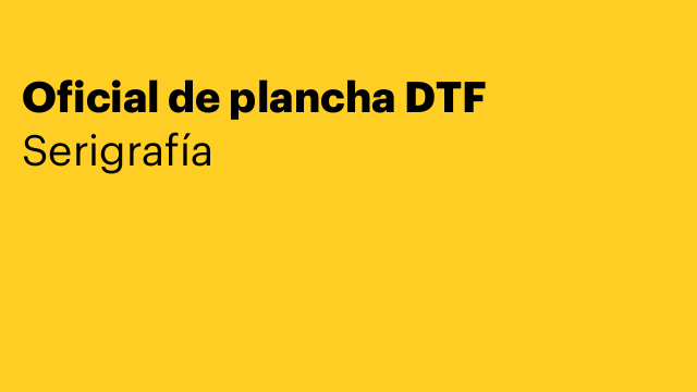 Oficial de plancha DTF