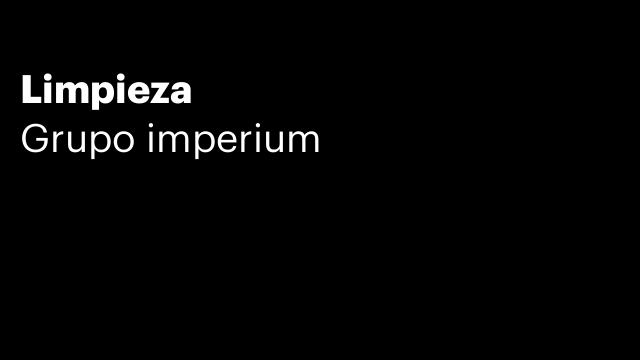 Limpieza