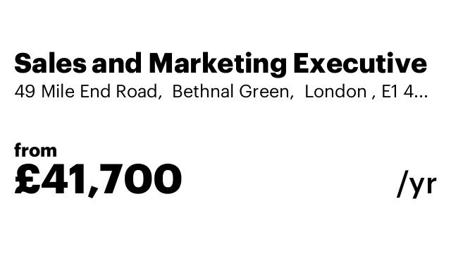 Sales and Marketing Executive