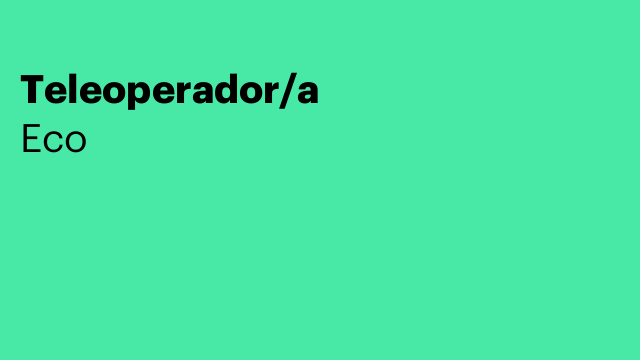 Teleoperador/a