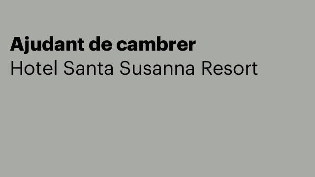 Ajudant de cambrer