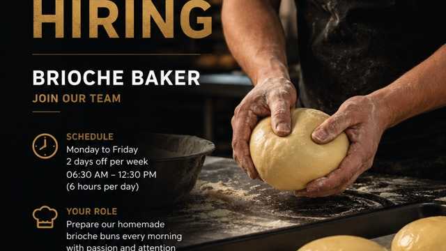 OXYA Burger Benidorm is Hiring – Brioche Baker