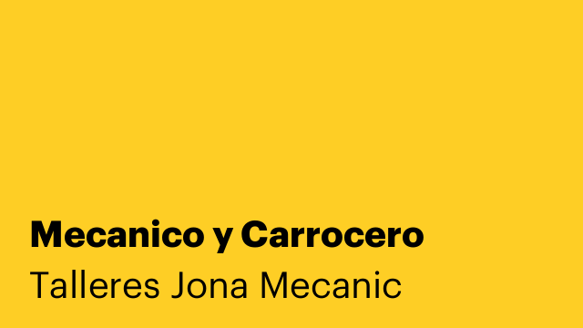 Mecanico y Carrocero