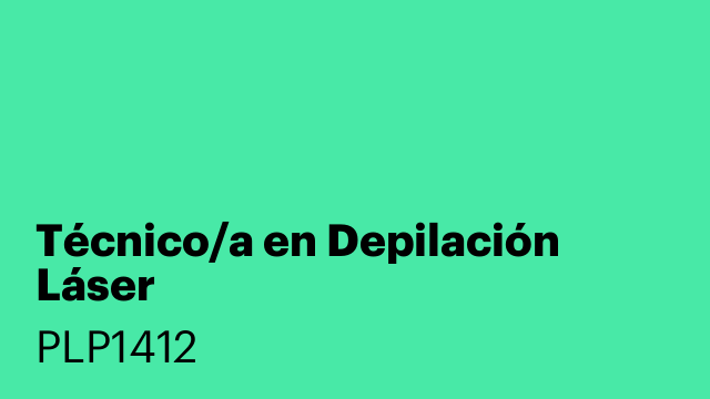 Técnico/a en Depilación Láser