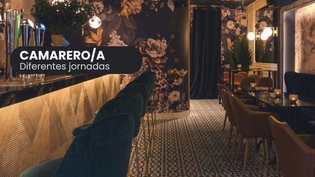 Camarero/a diferentes jornadas