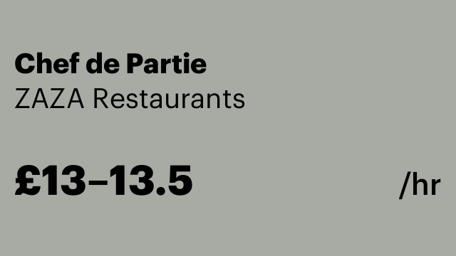 Chef de Partie