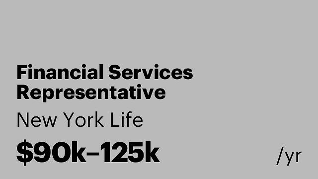 Financial Services Representative