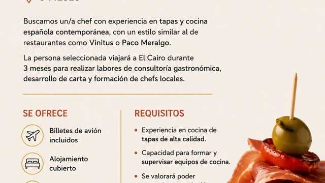 Chef especialista en tapas catalanas