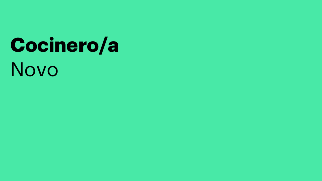 Cocinero/a