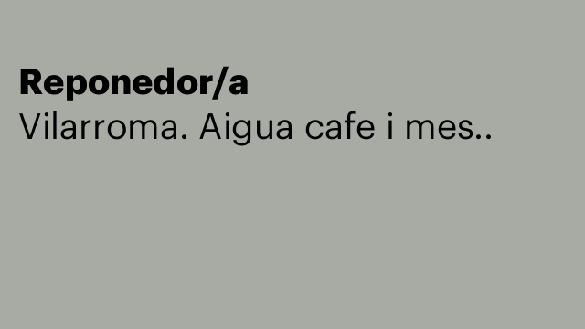 Reponedor/a