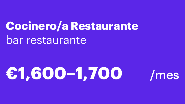 Cocinero/a Restaurante