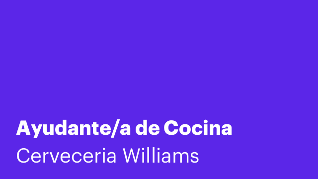 Ayudante/a de Cocina